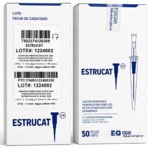 ESTRUCAT CATÉTER CALIBRE 17GX38MM CAJA C/50 PIEZAS