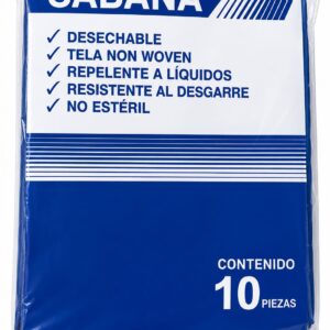 SÁBANA DESECHABLE 100% POLIPROPILENO 1.20M X 2.00M. PAQ. C/10 PIEZAS FM+M