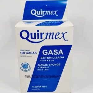 GASA ESTÉRIL 7.5CM X 5CM CAJA C/100 PIEZAS